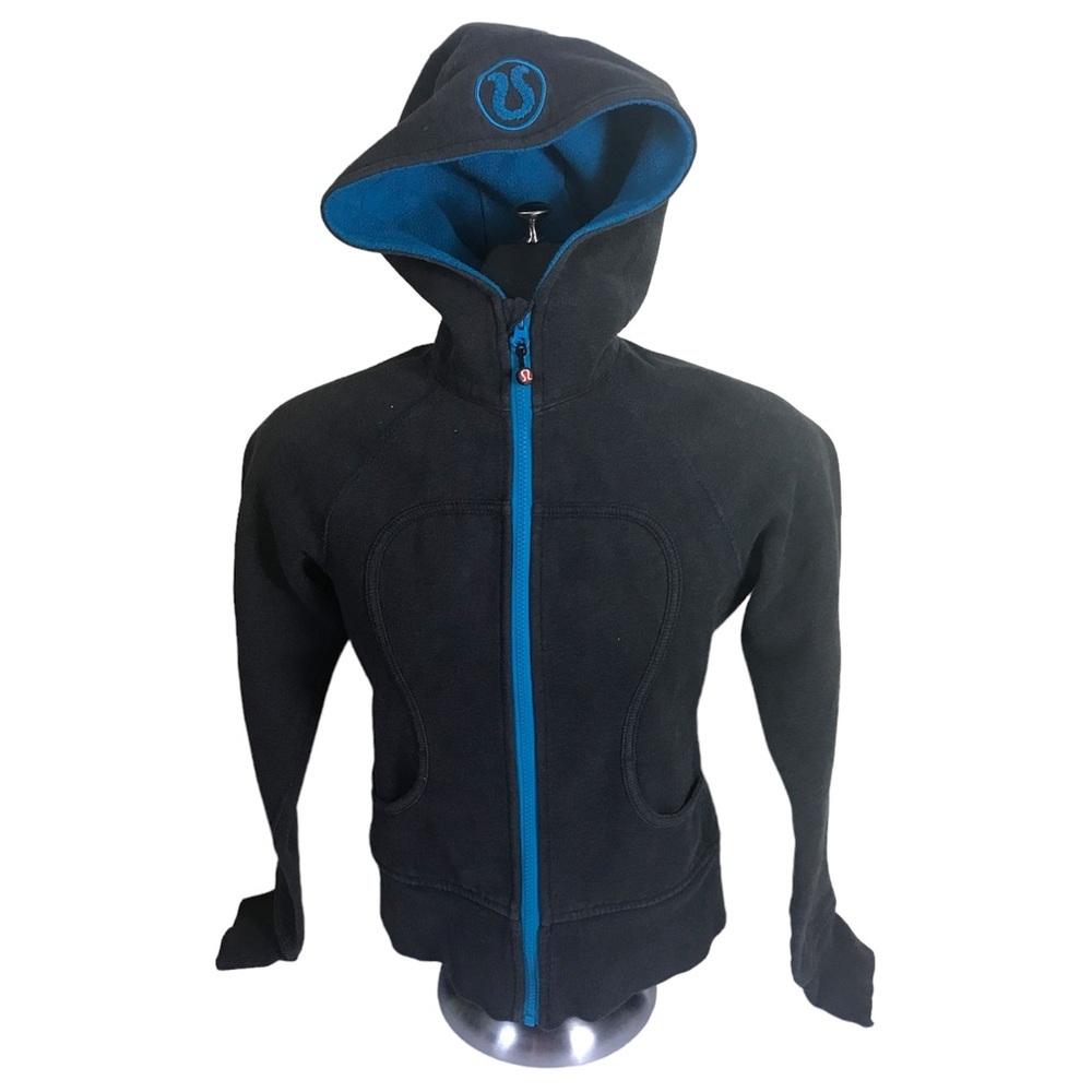 Lululemon Scuba Hoodie Jacket Cotton Fleece Zipper Pockets Cozy Hood Yoga Logo 4